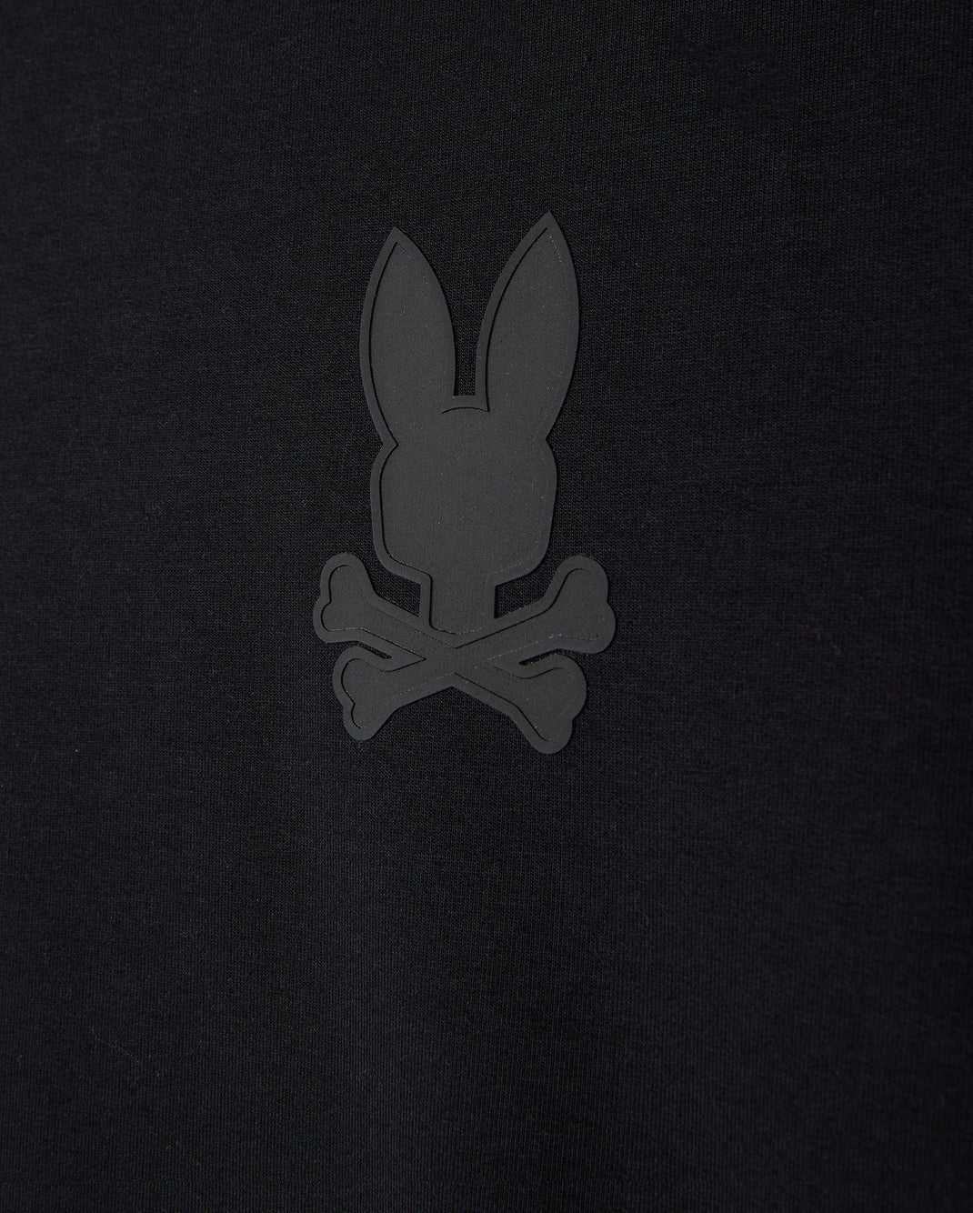 Sweat a Capuche Psycho Bunny Houston French Terry Crewneck Noir Homme | FJZ-06251641